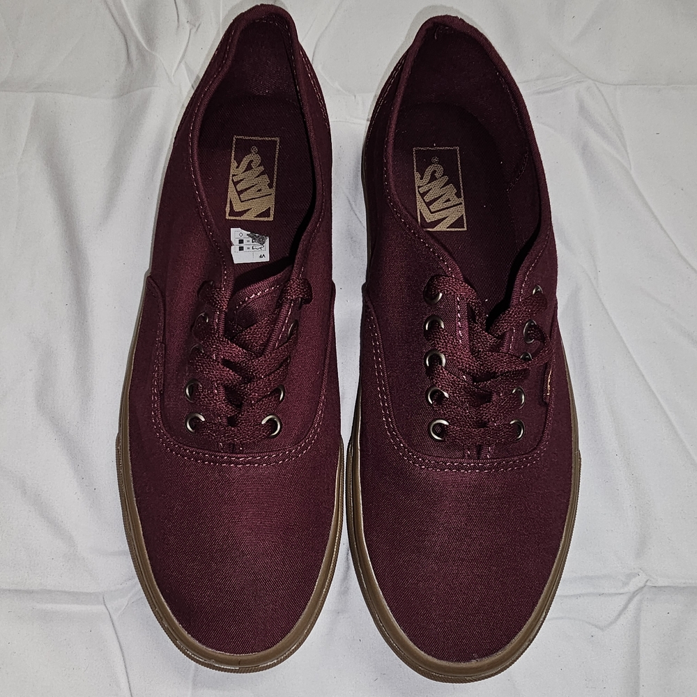 Vans Men's Maroon Canvas Sneakers